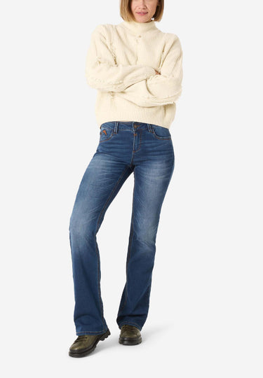 18-10276-00-9148 1400 | Fray Mock Neck Pullover